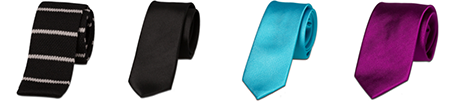 Cravates pour hommes de différents styles